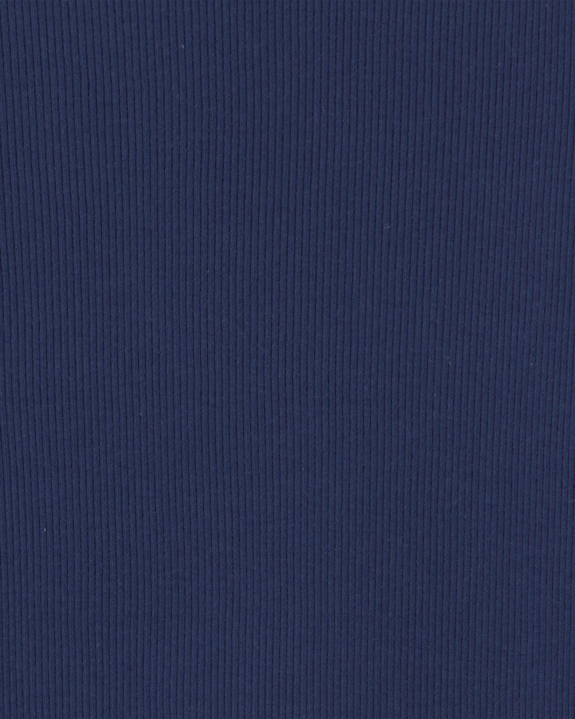 Girls Long-Sleeve Ribbed Top - Navy Blue - Image 3
