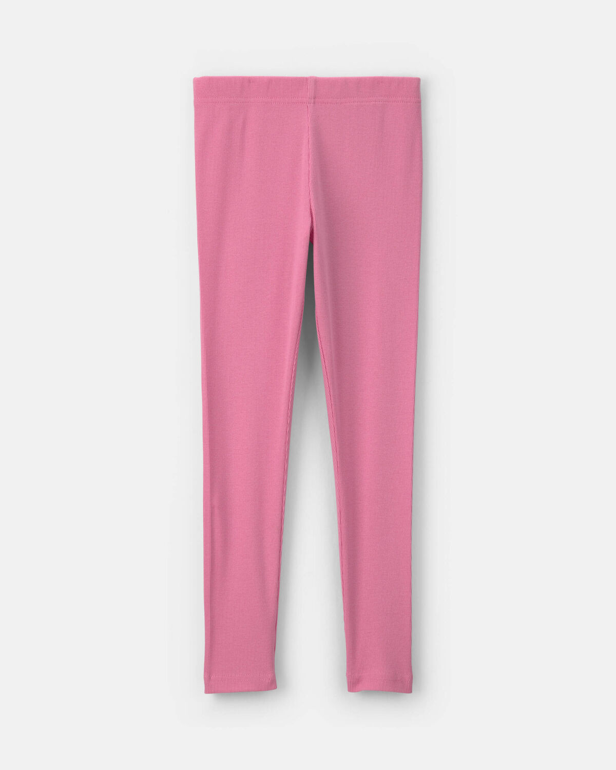 Girls Pull-On Stretch Rib Leggings - Pink - Image 2
