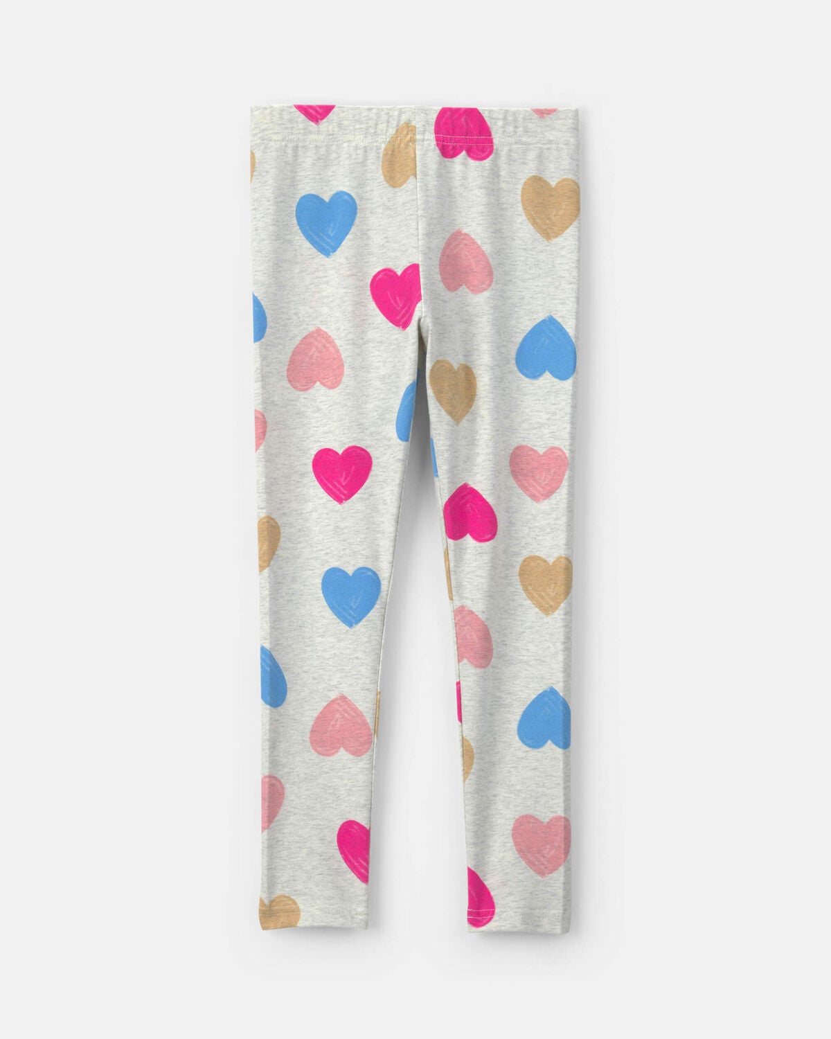 Girls Heart Pull-On Stretch Leggings - Image 2