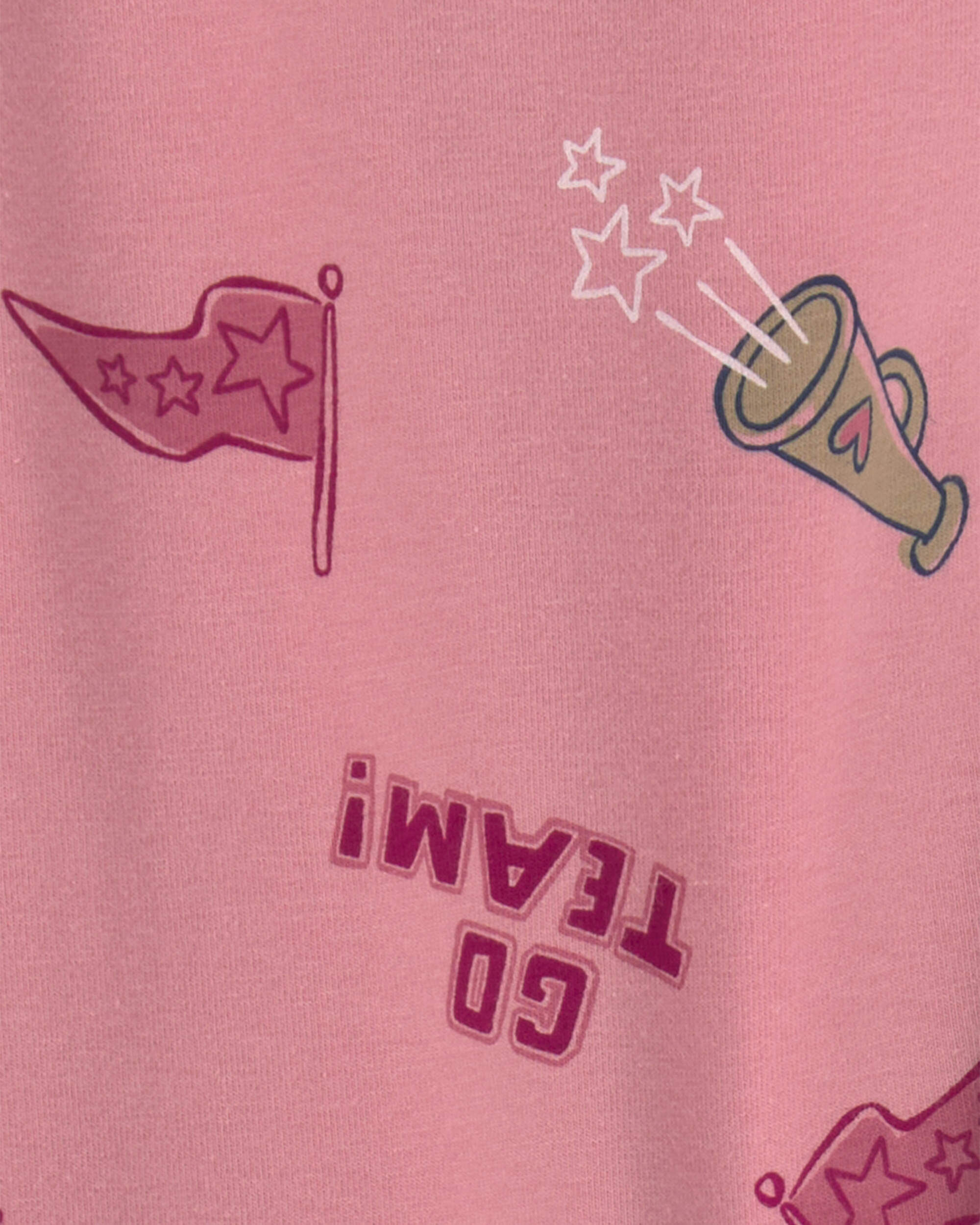 Girls School Spirit Pull-On Stretch Leggings - Pink - Image 4