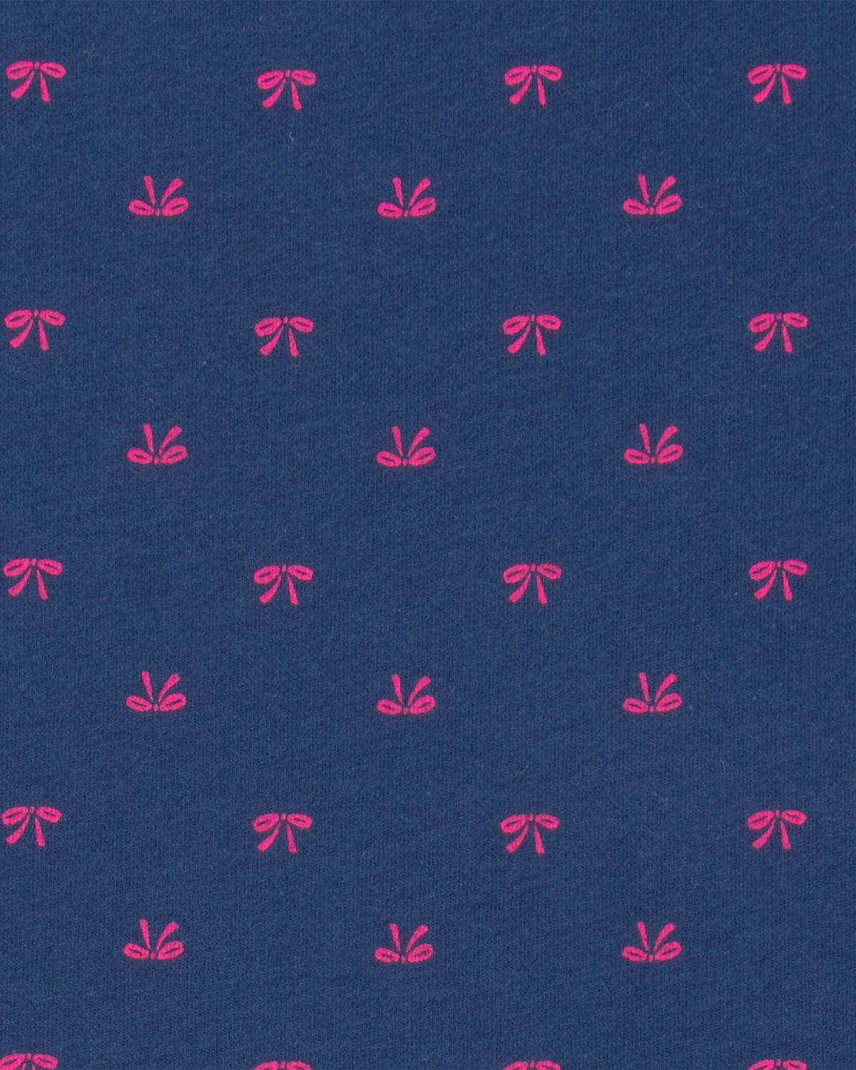 Girls Bow Short-Sleeve Dress - Navy Blue - Image 3