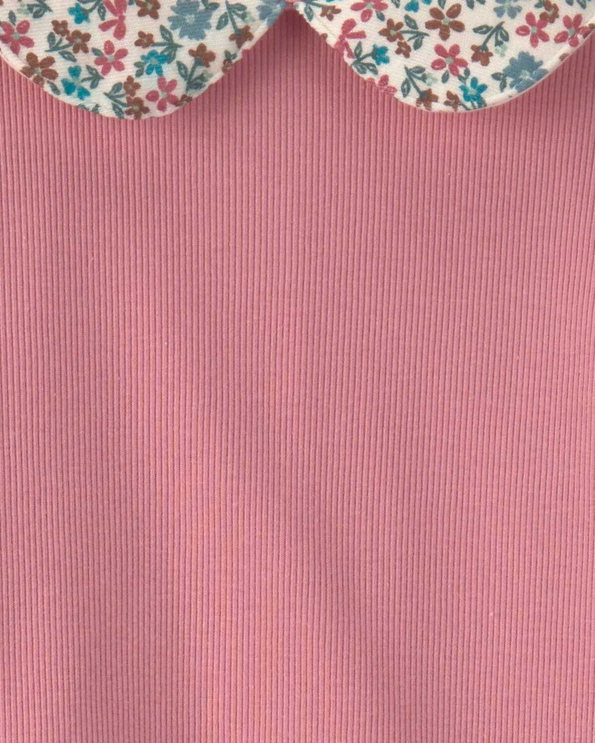 Girls 2-Piece Floral Fleece Long-Sleeve Top & Pant Set - Pink - Image 3