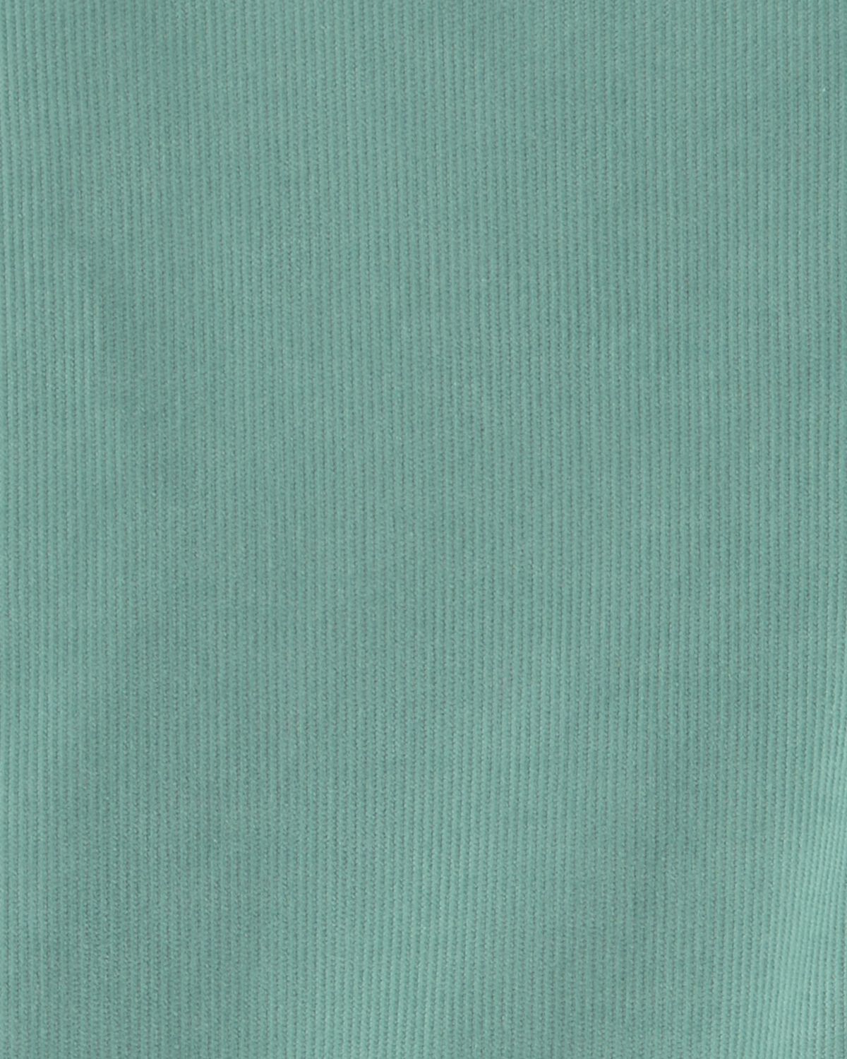 Girls Corduroy Wide-Leg Pants - Green - Image 3