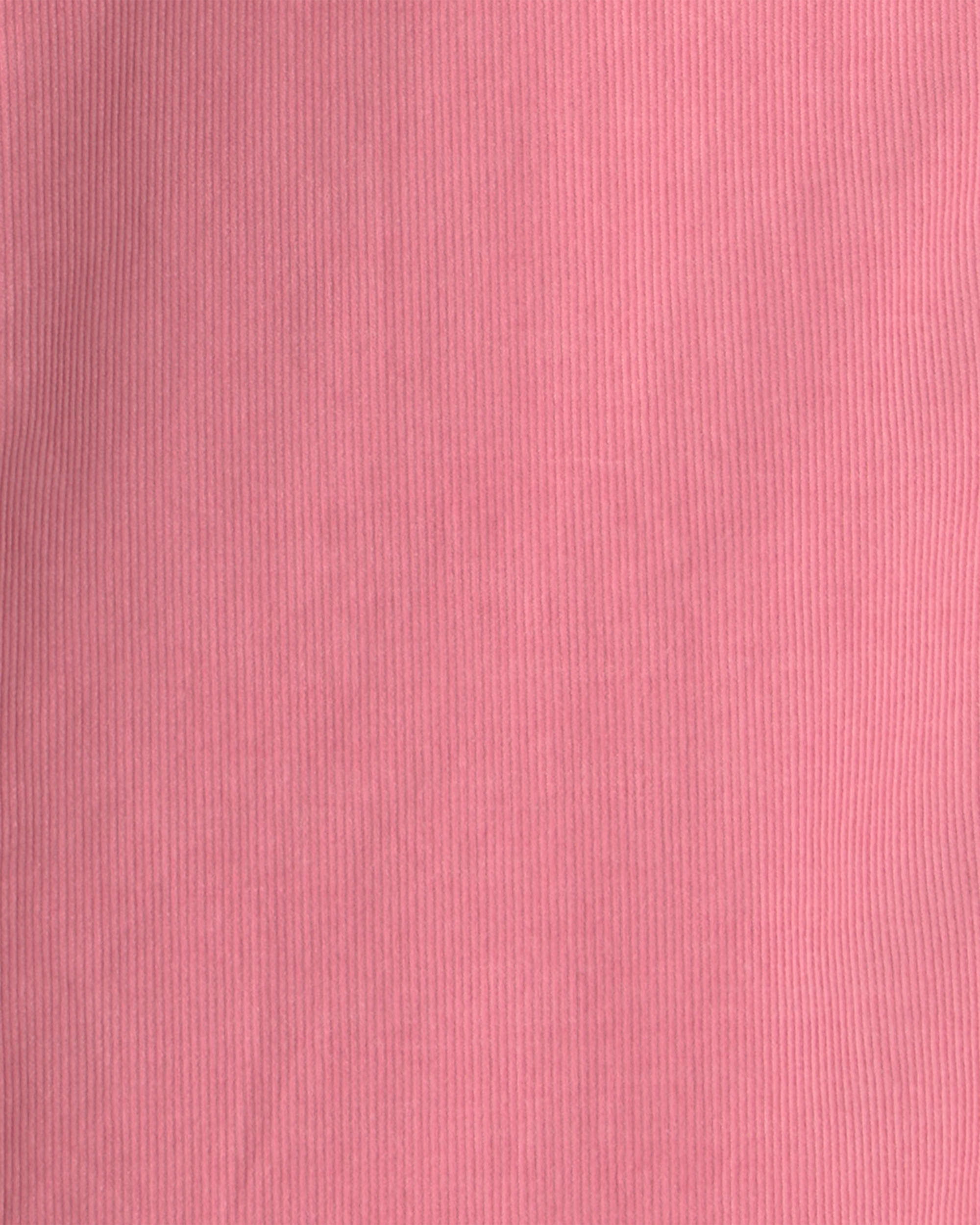 Girls 2-Piece Corduroy Long-Sleeve Jacket & Dress Set - Pink - Image 6