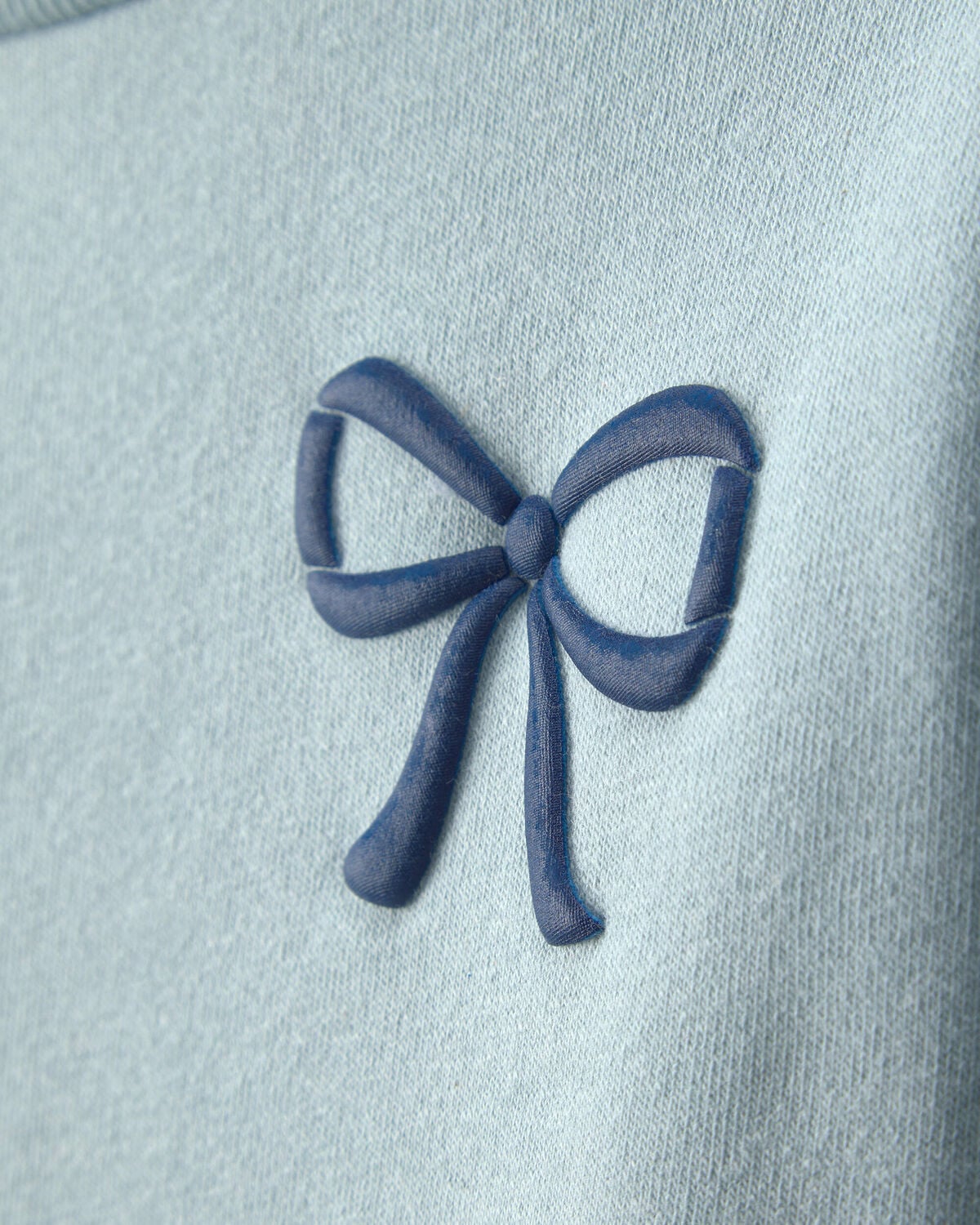 Girls 2-Piece Bow Fleece Pullover & Pant Set - Blue - Image 5