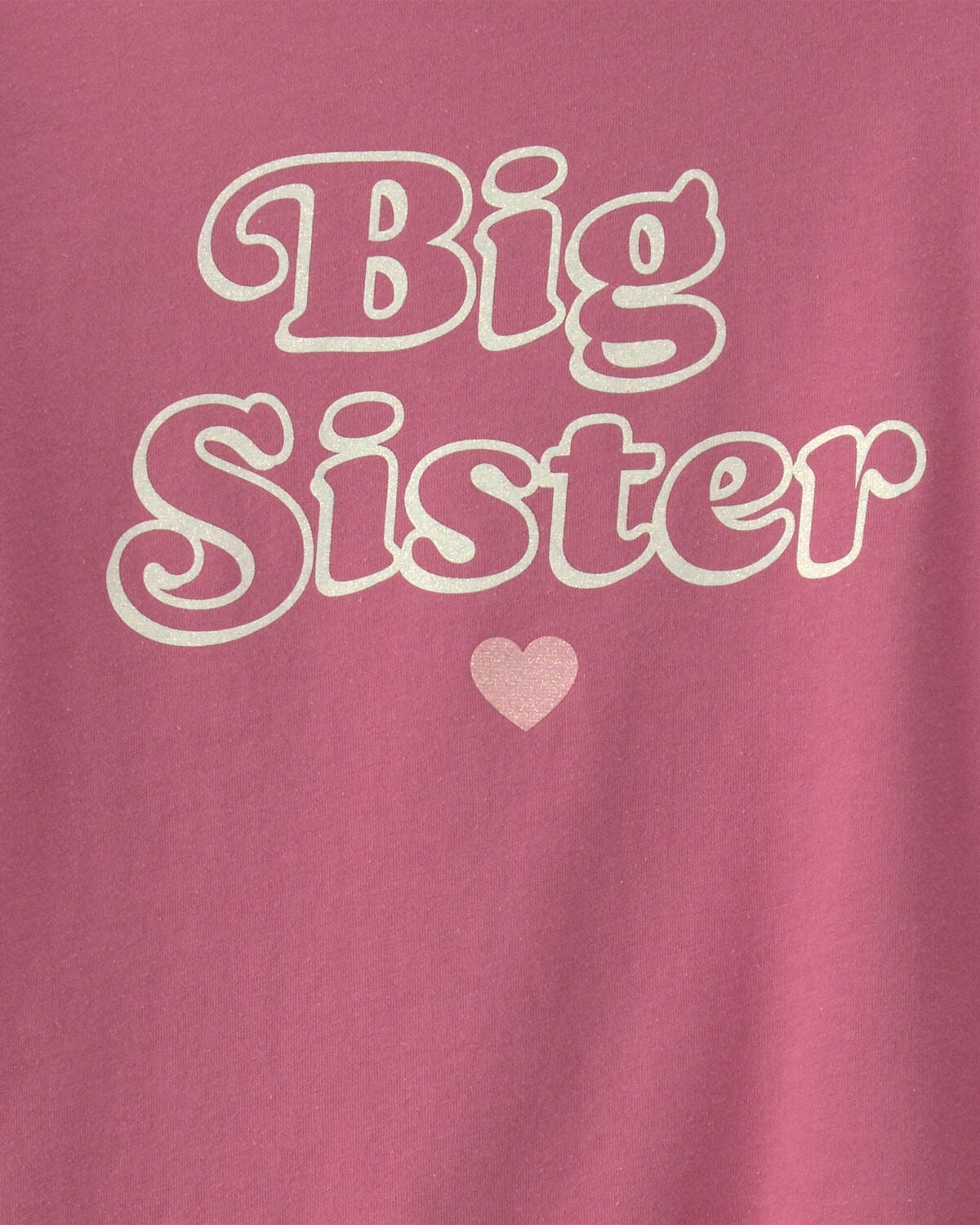 Girls 'Big Sister' Long-Sleeve Graphic Tee - Pink - Image 2