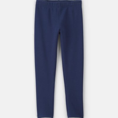 Girls Fleece Pull-On Stretch Leggings - Navy Blue