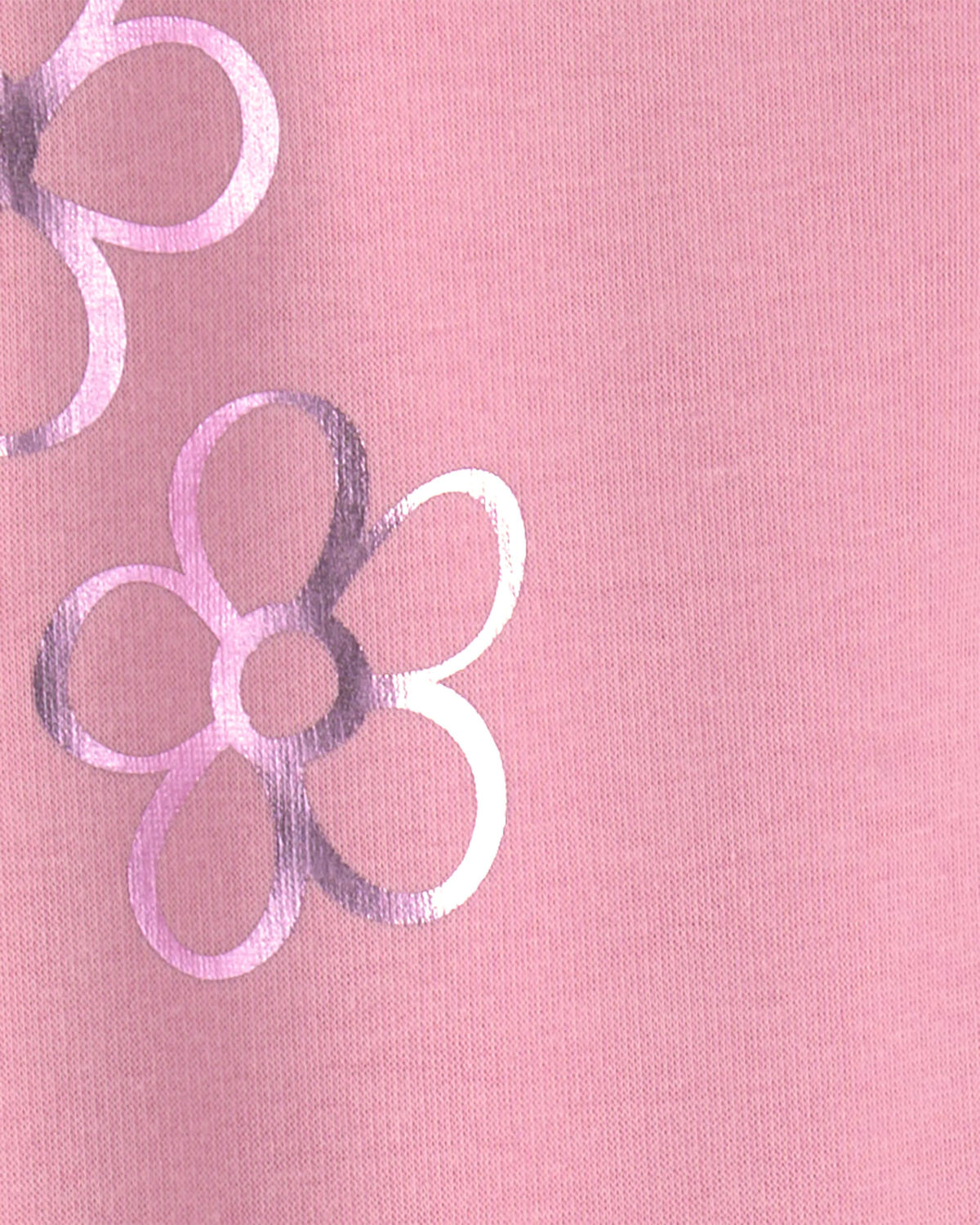 Girls Floral Fleece Pull-On Stretch Leggings - Pink - Image 4