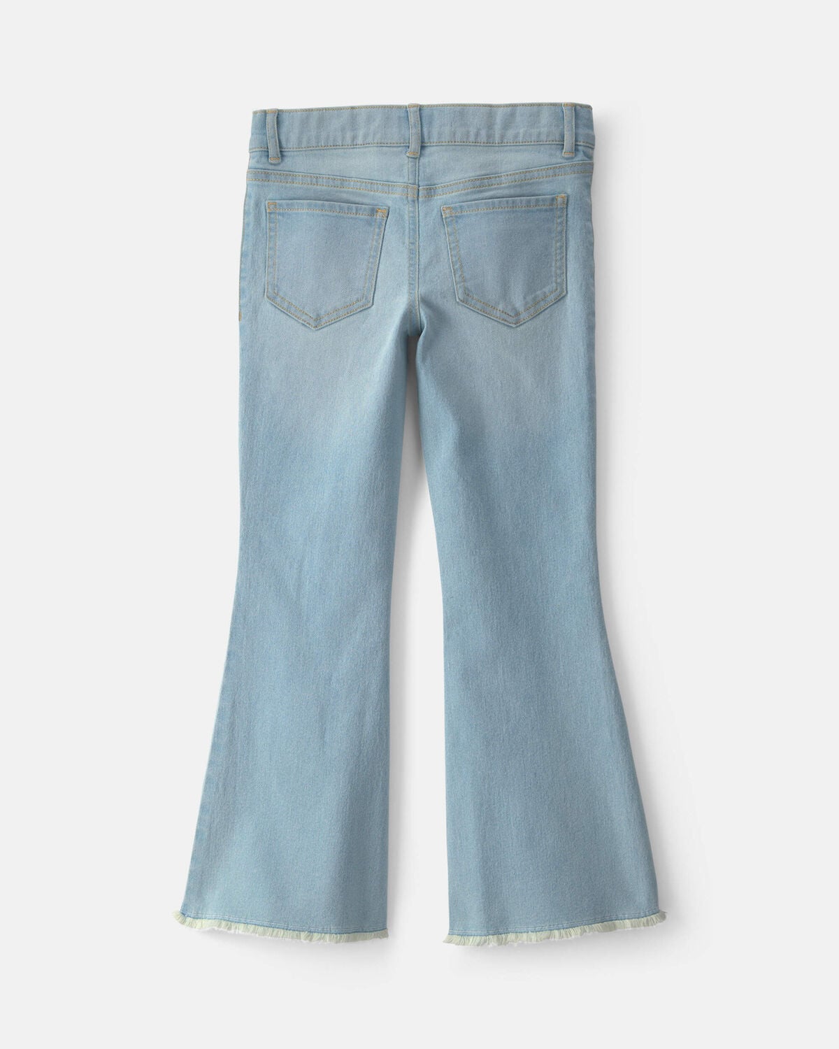 Girls Denim Flare Jeans - Light Wash - Image 2