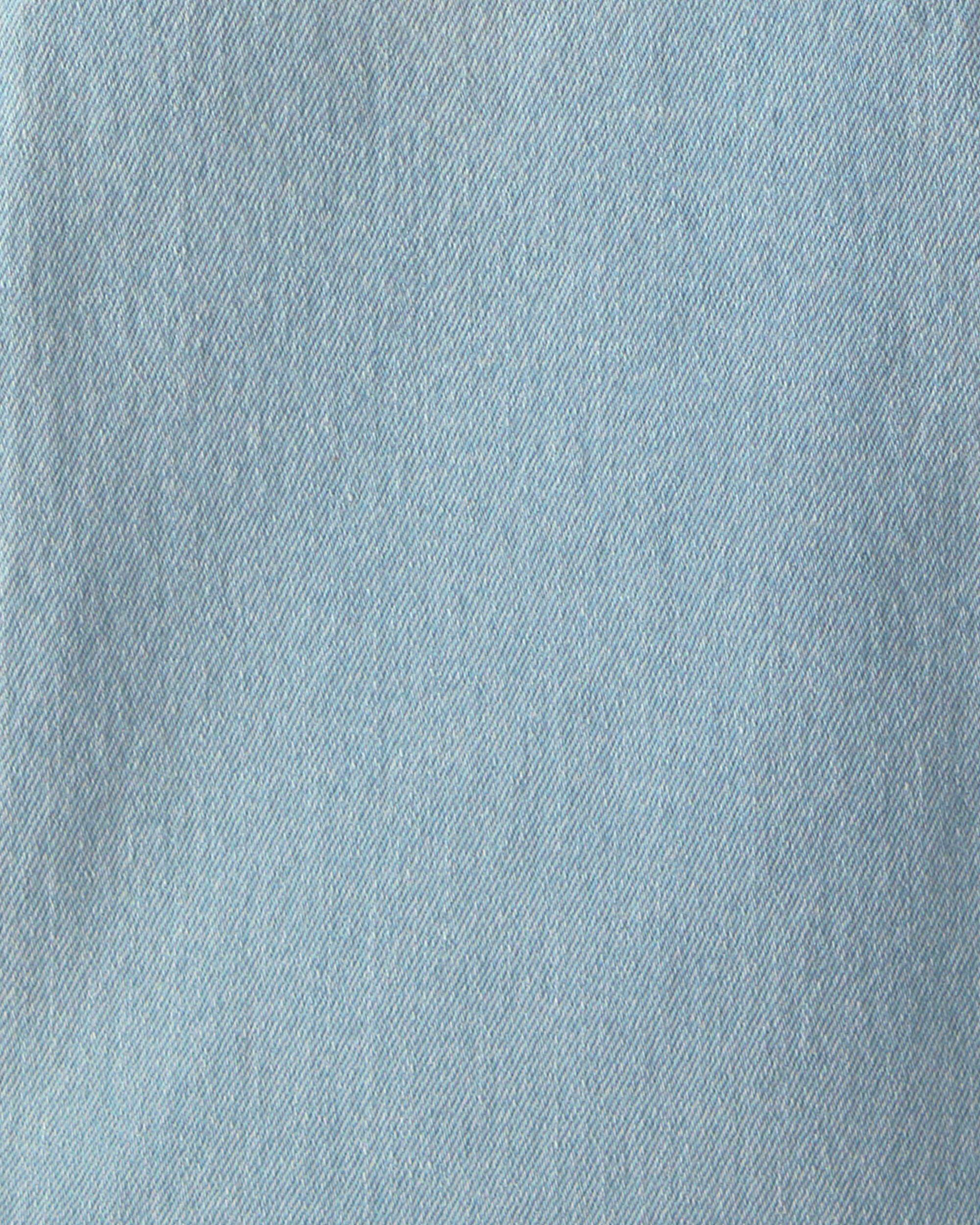 Girls Denim Flare Jeans - Light Wash - Image 5