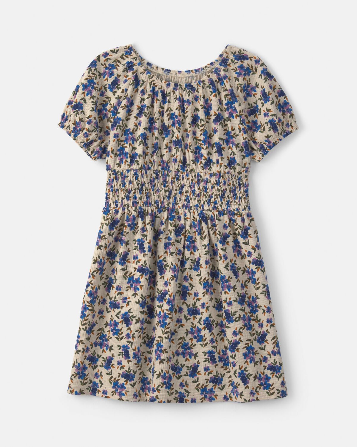 Girls Floral Short-Sleeve Dress - Image 4