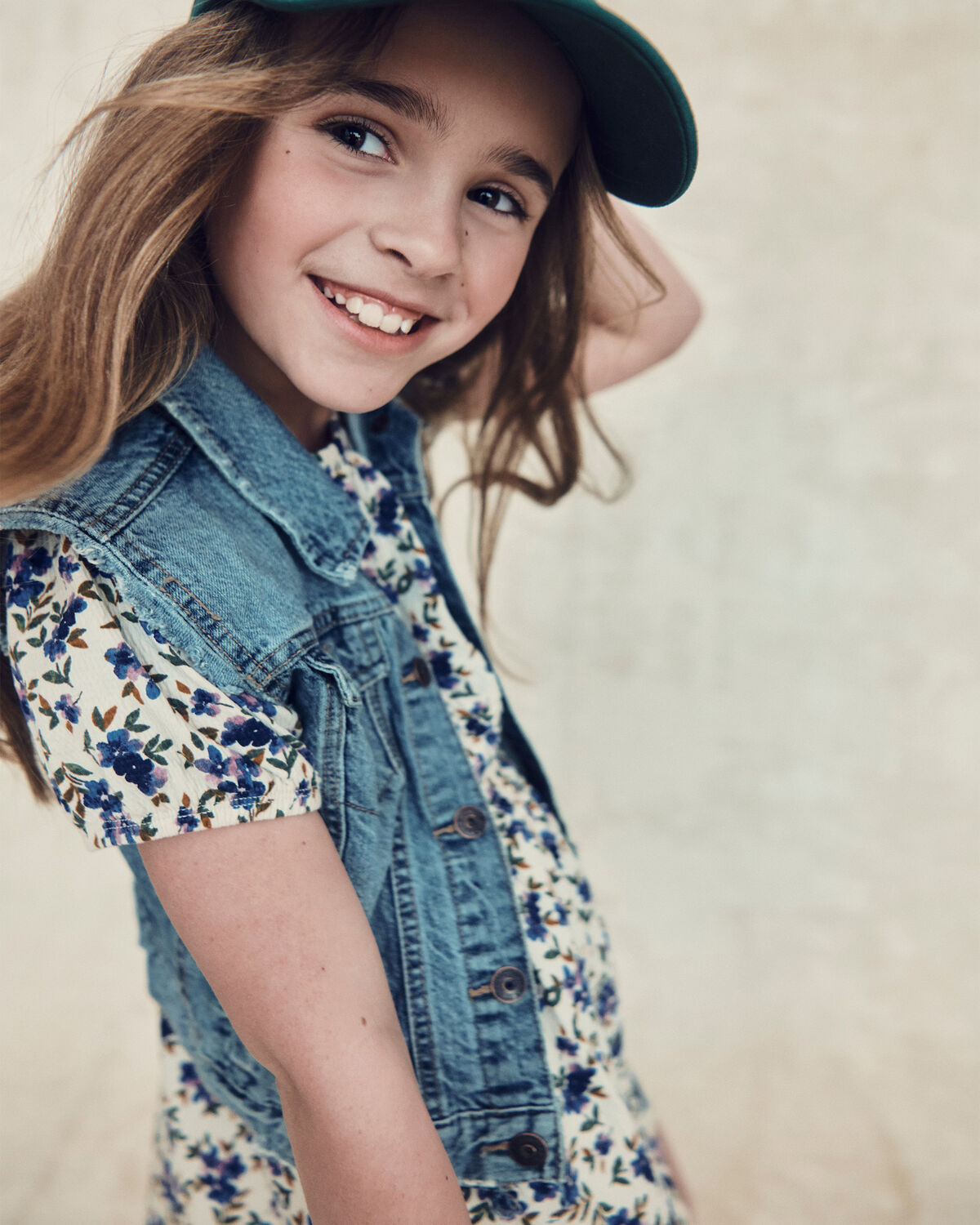 Girls Floral Short-Sleeve Dress - Image 2