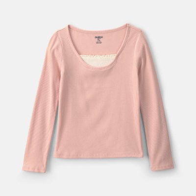 Girls Long-Sleeve Top - Pink
