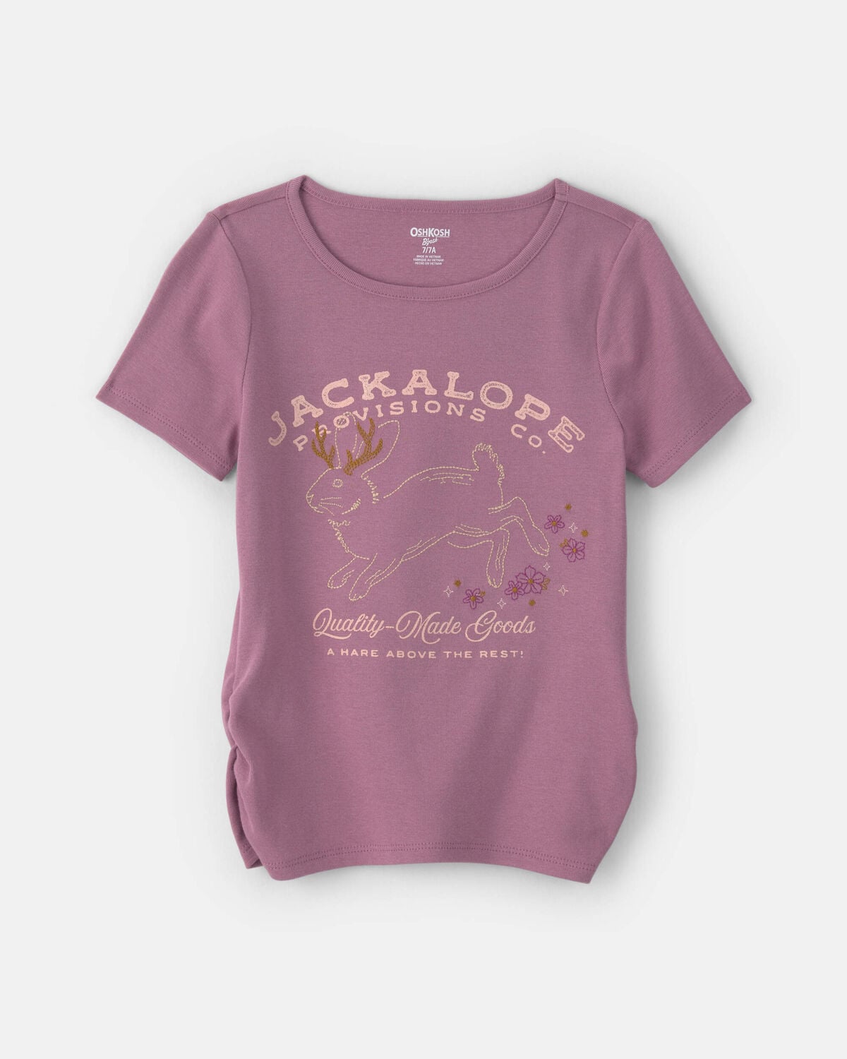 Girls 'Jackalope Provisions' Graphic Tee - Purple