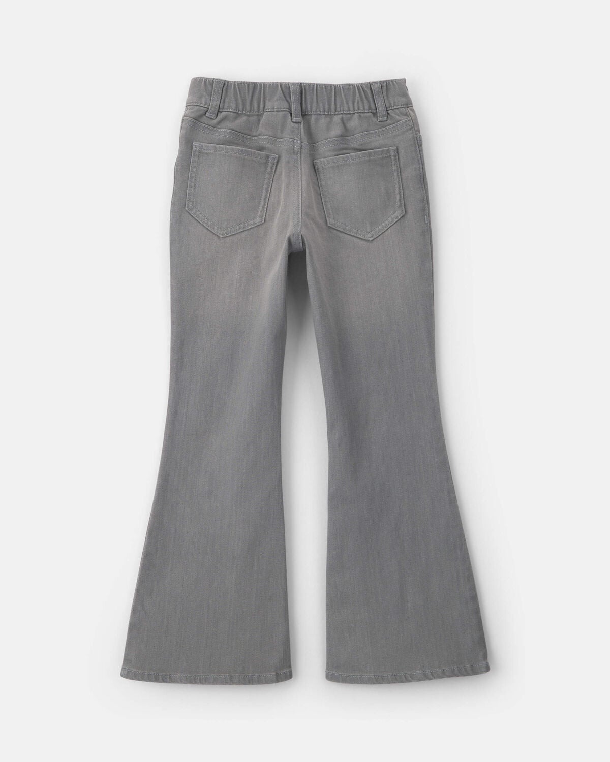 Girls Shine Denim Flare Jeans - Light Wash - Image 2