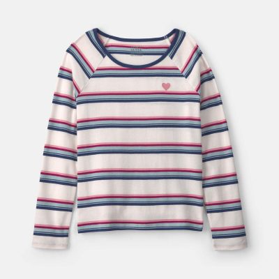 Girls Striped Long-Sleeve T-Shirt