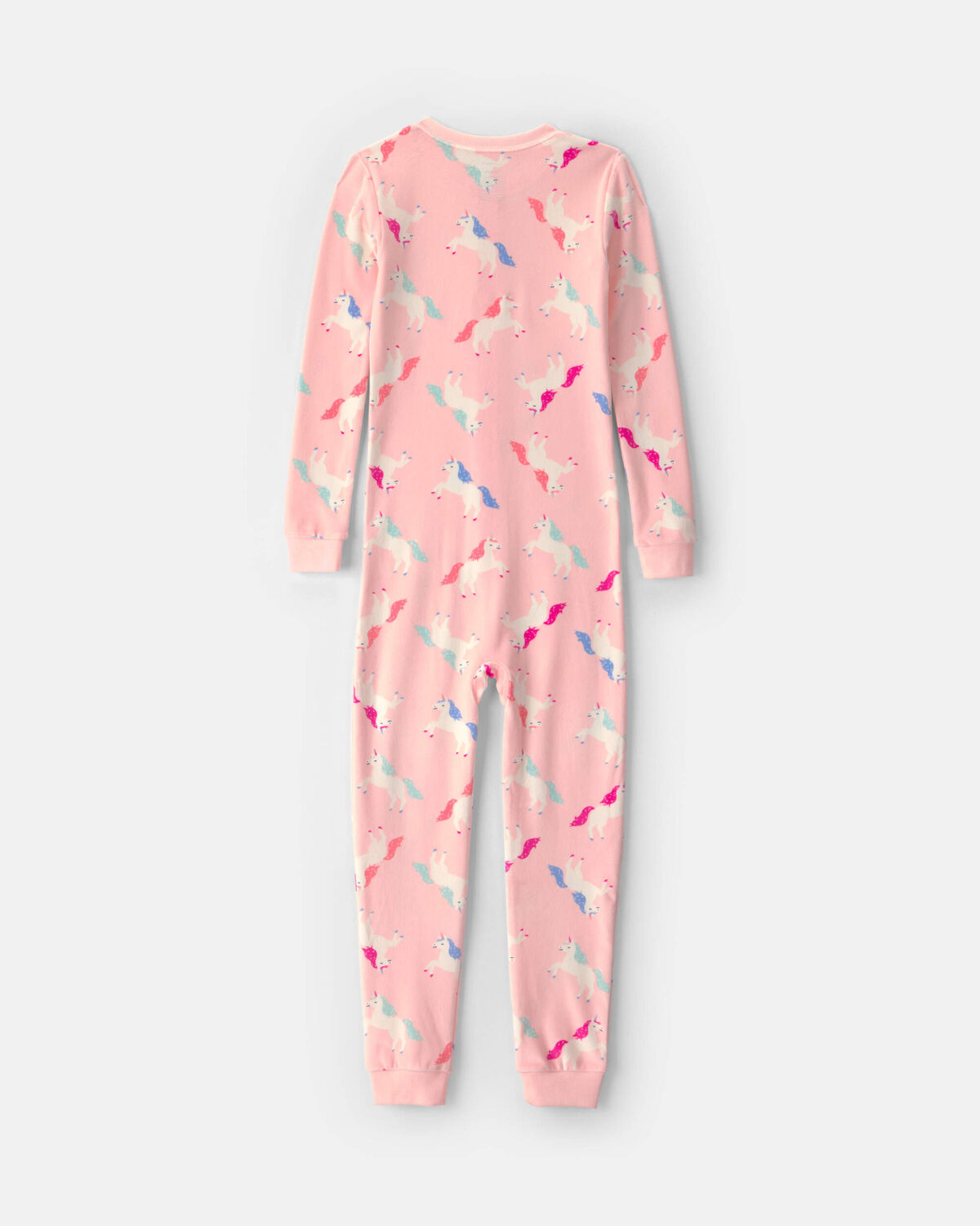 Girls 1-Piece Unicorn DreamPlush Snug Fit Pajama - Pink - Image 2