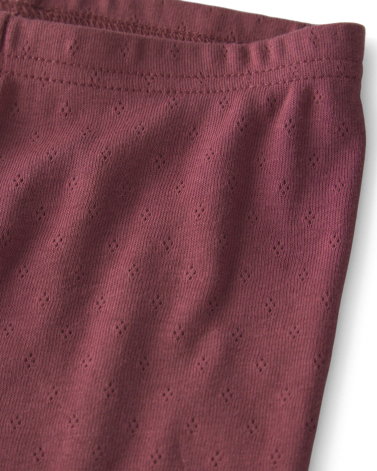 Girls 2-Piece Organic Cotton Pointelle Pajamas - Image 2