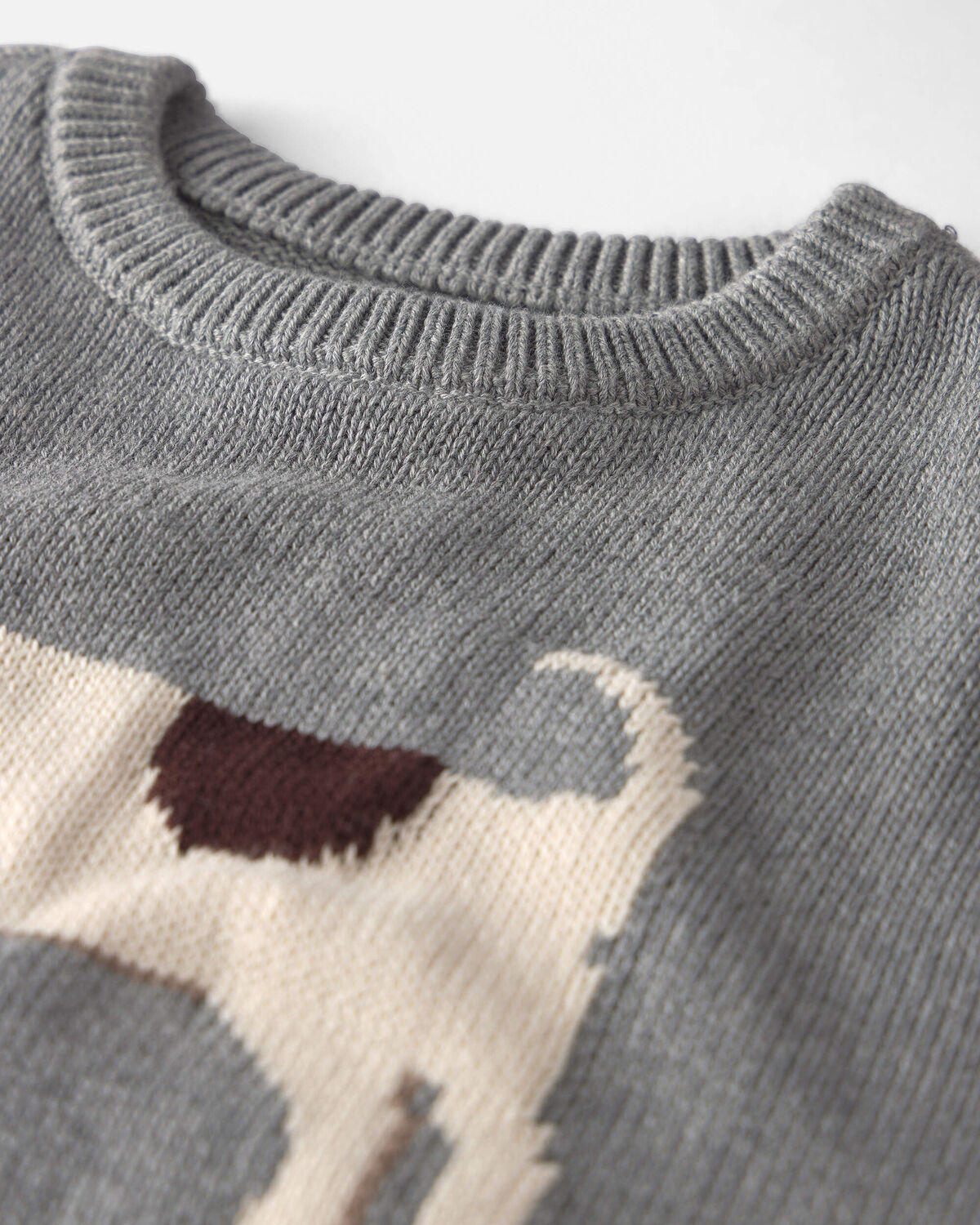Kids Organic Cotton Dog Sweater Knit Pullover - Image 3