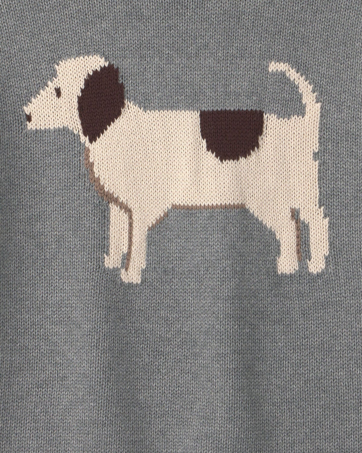 Kids Organic Cotton Dog Sweater Knit Pullover - Image 4