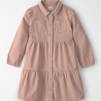 Girls Organic Cotton Corduroy Dress