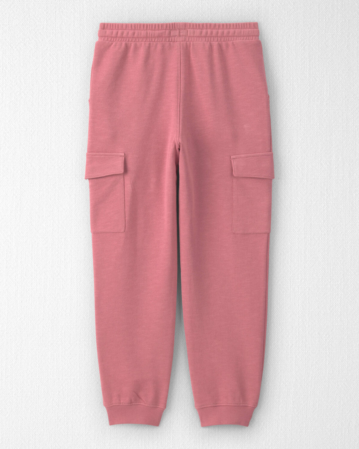 Girls Organic Cotton French Terry Cargo Pants - Image 2