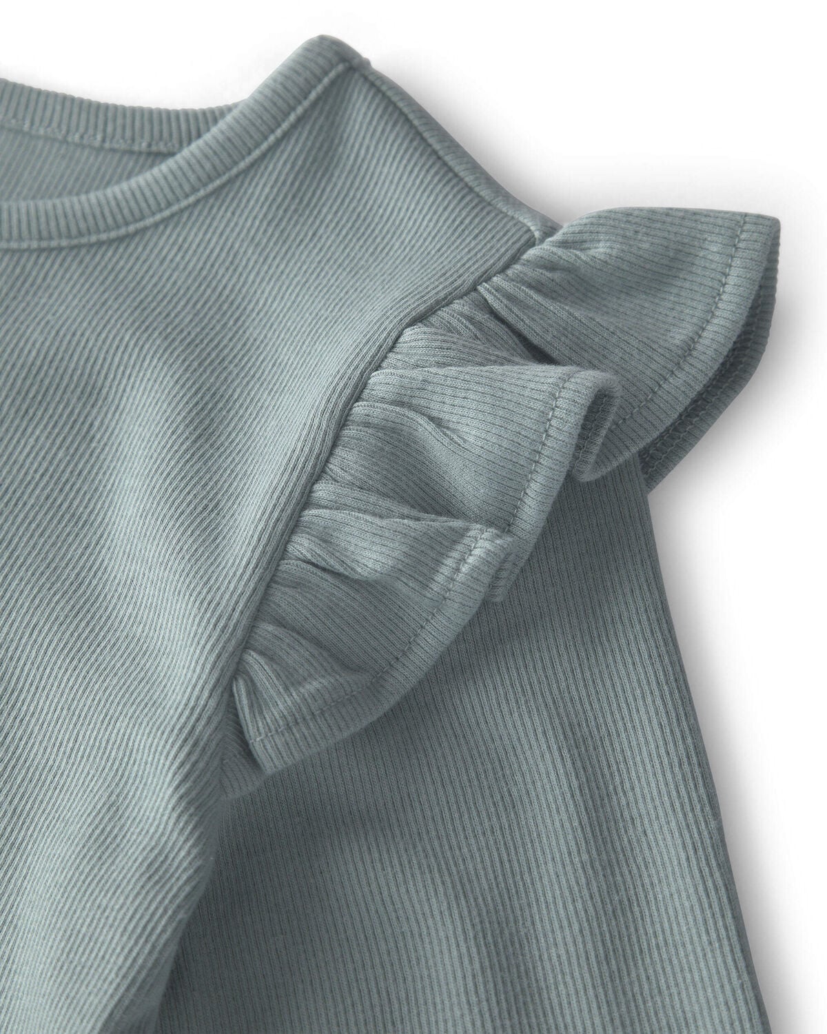 Girls 3-Pack Organic Cotton Rib Slim Fit Tops - Image 2