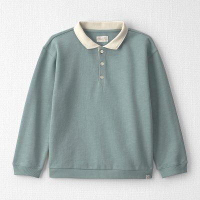 Boys Organic Cotton French Terry Polo