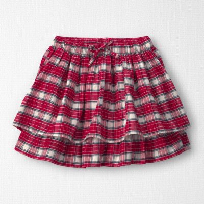 Girls Organic Cotton Flannel Skirt