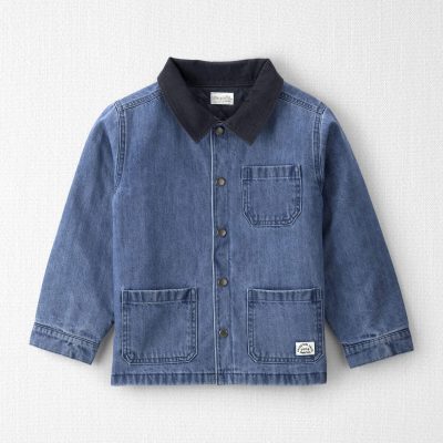 Kids Organic Cotton Denim Barn Jacket