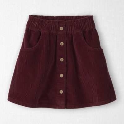 Girls Organic Cotton Corduroy Skirt