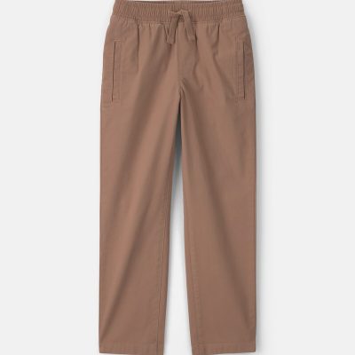 Boys Twill Pants - Brown