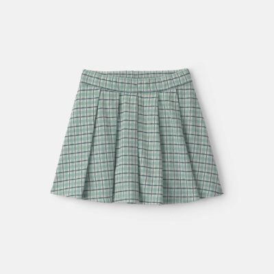 Girls Plaid Skort - Green