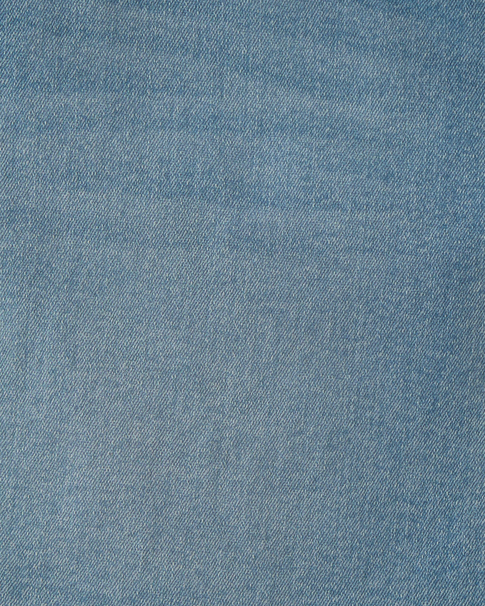 Girls Pleated Denim Skirt - Light Wash - Image 5