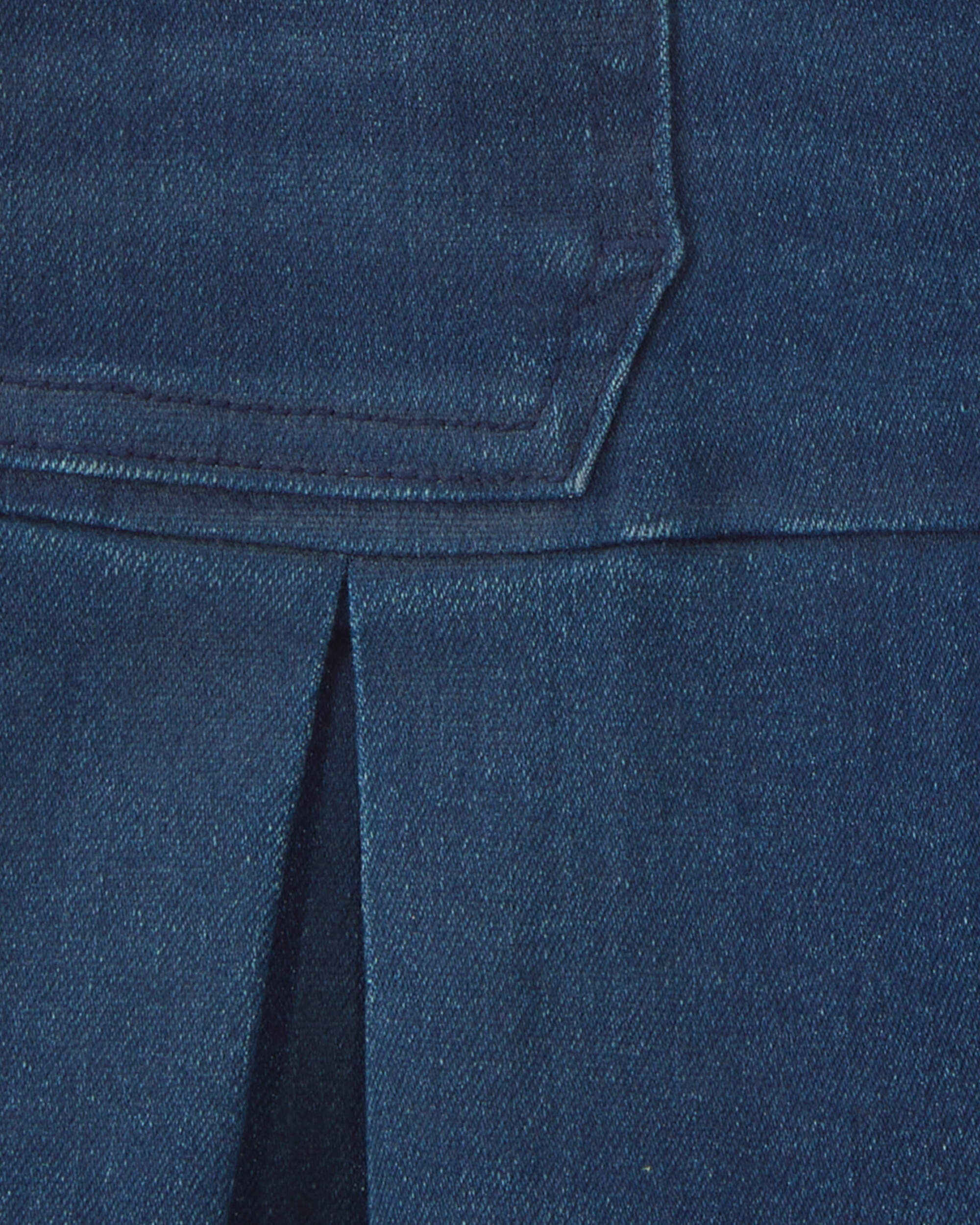 Girls Chambray Denim Skirt - Dark Wash - Image 4