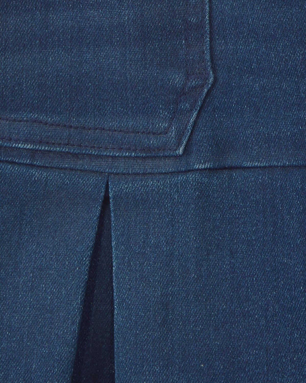 Girls Chambray Denim Skirt - Dark Wash - Image 3