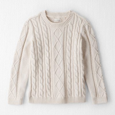 Kids Organic Cotton Cable Knit Sweater