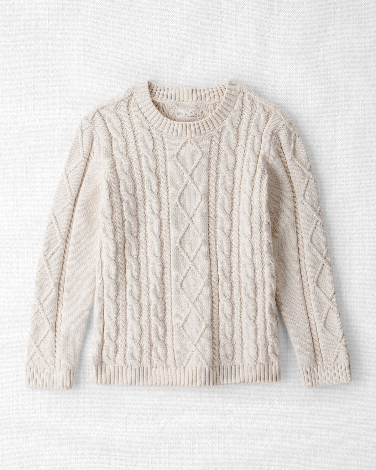 Kids Organic Cotton Cable Knit Sweater