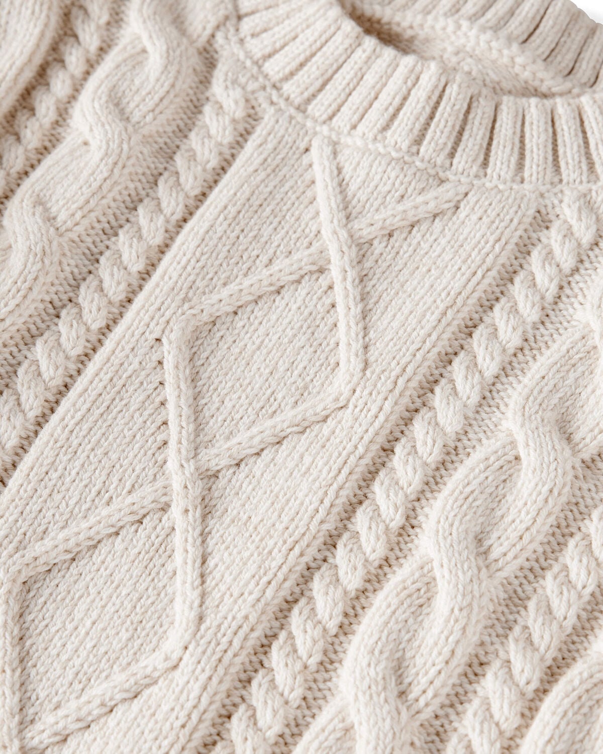 Kids Organic Cotton Cable Knit Sweater - Image 2