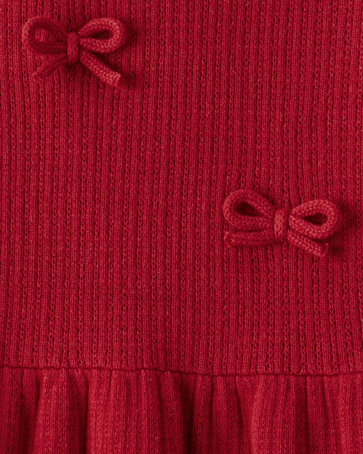 Girls Organic Cotton Sweater Knit Dress - Image 4