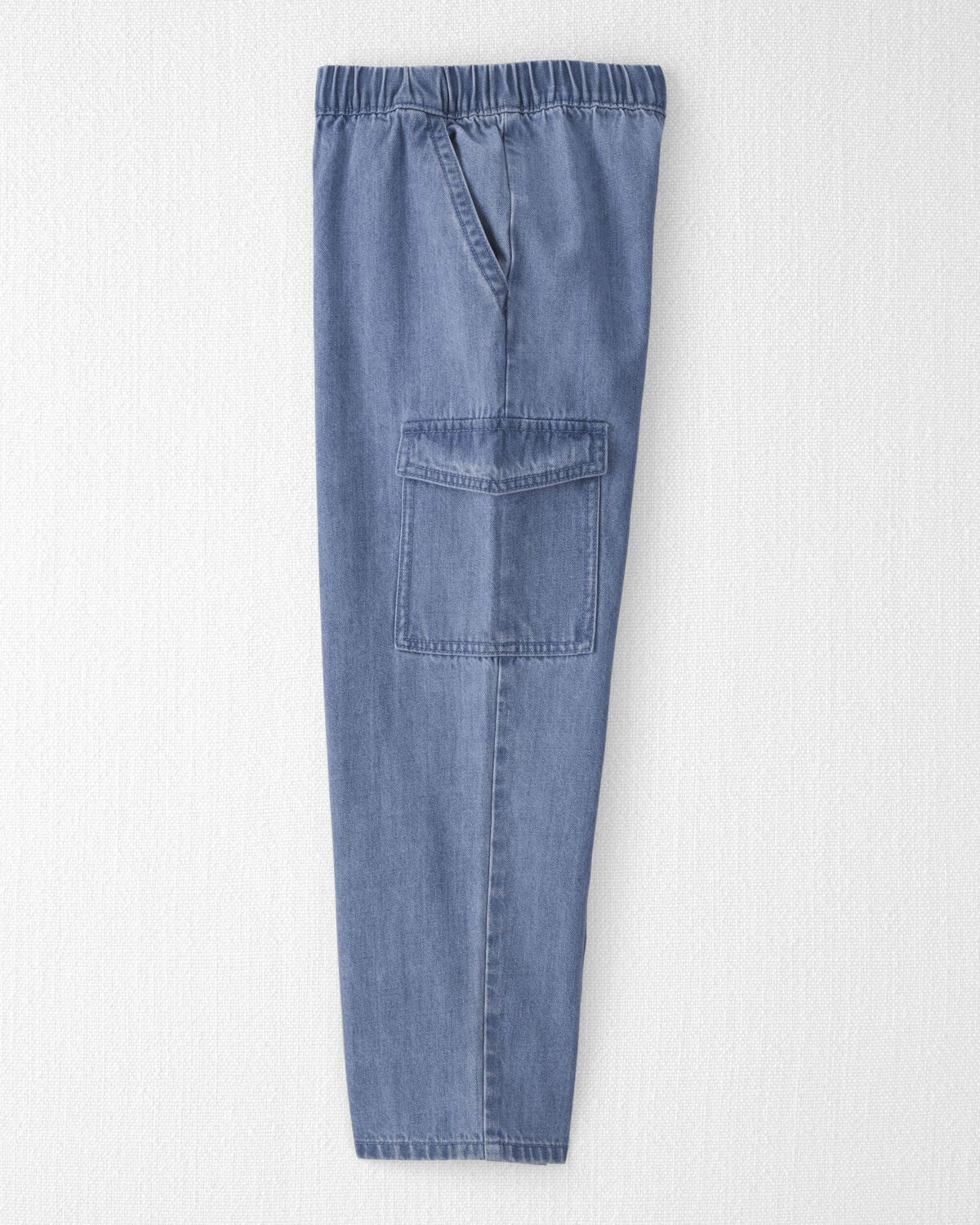 Kids Organic Cotton Denim Cargo Pants - Image 3