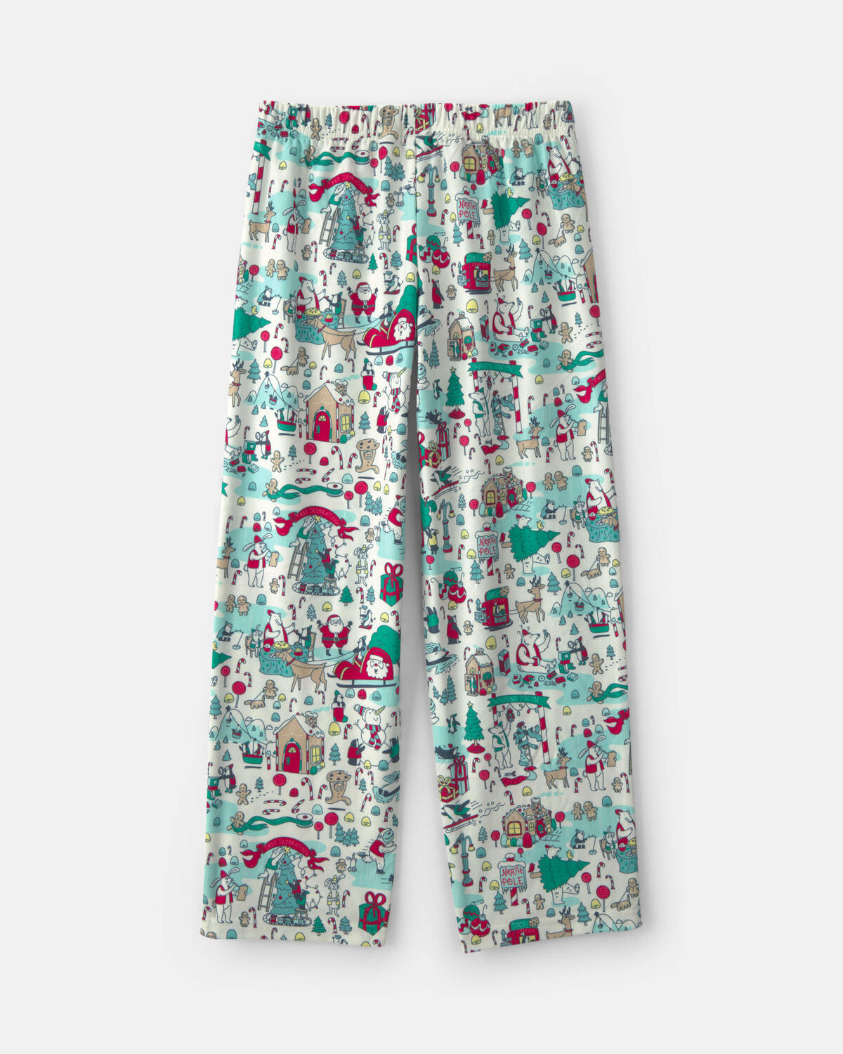 Adult Christmas Scavenger Hunt Fleece Loose Fit Pajama Bottoms - Image 3