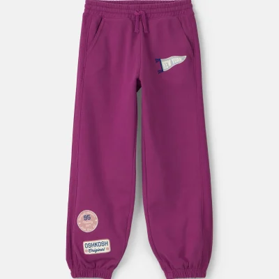 Girls French Terry Joggers - Purple