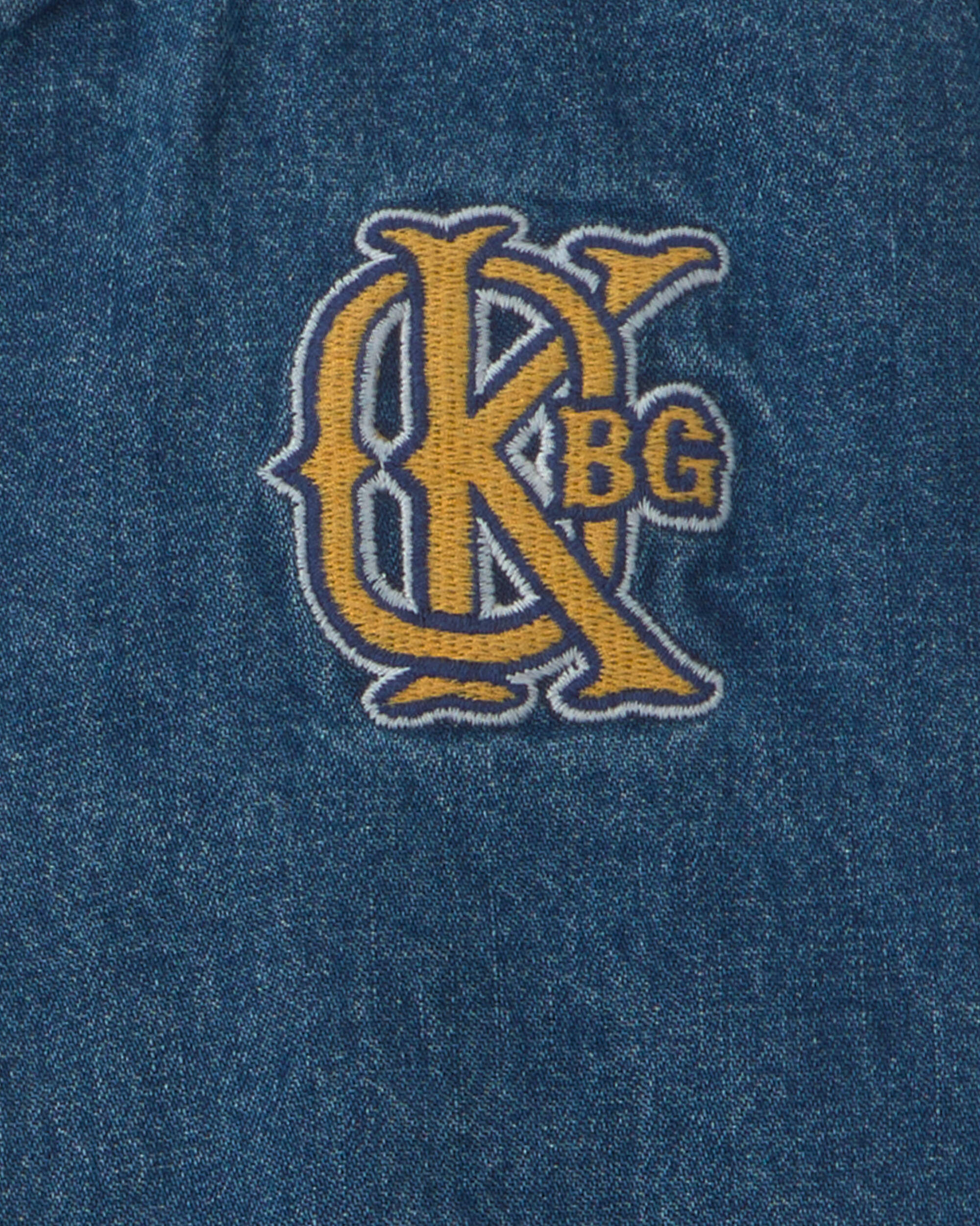 Boys Varsity Denim Jacket - Medium Wash - Image 4