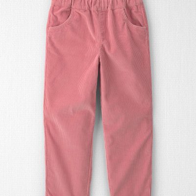Girls Organic Cotton Pull On Corduroy Pants