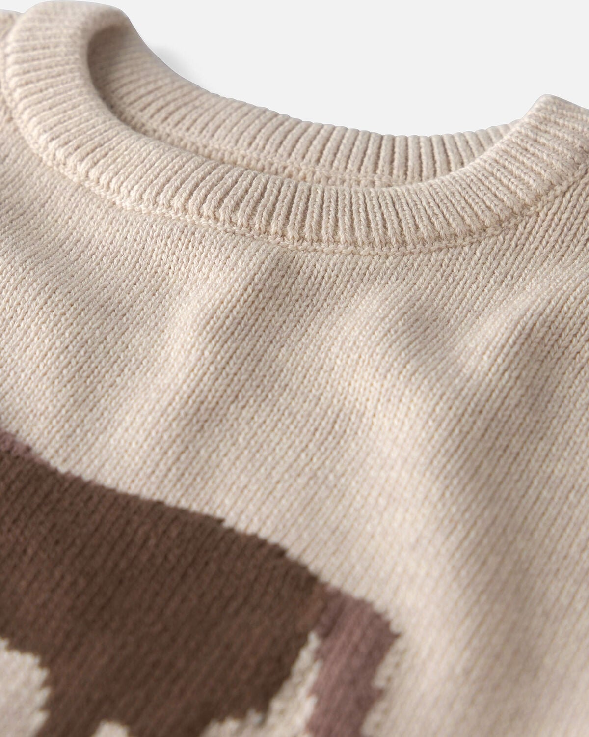 Kids Organic Cotton Horse Sweater Knit Pullover - Image 2