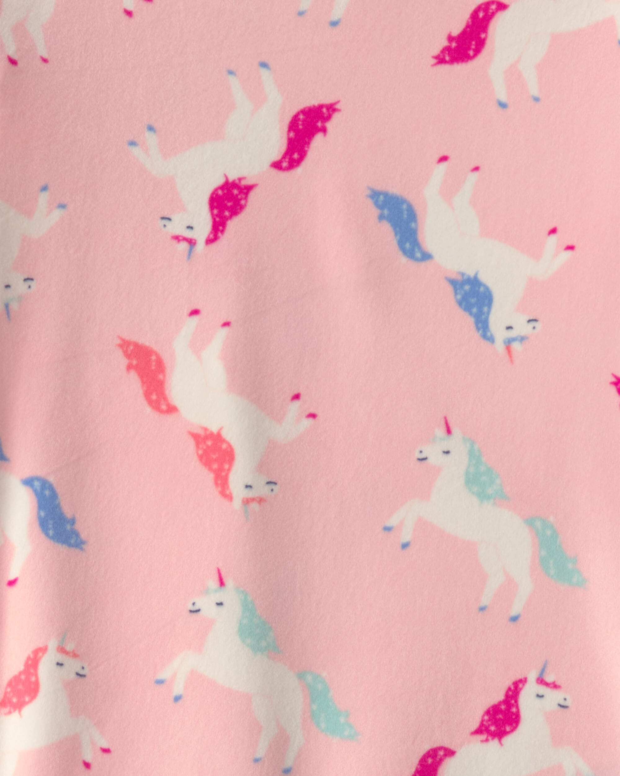 Girls 2-Piece Unicorn DreamPlush Snug Fit Pajama Set - Pink - Image 3