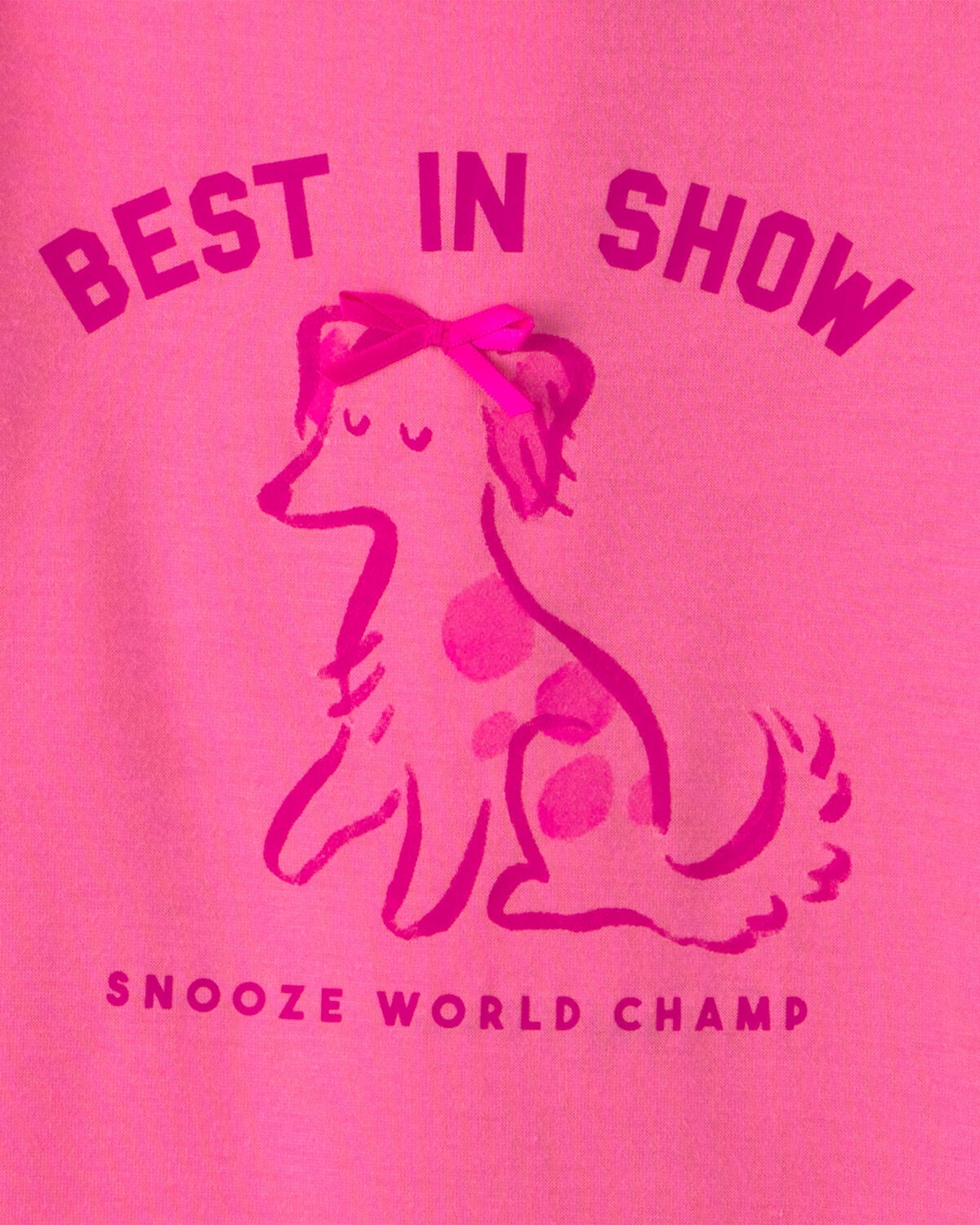 Girls 2-Pack 'Best In Show' Heart Loose Fit Night Gown - Pink - Image 2