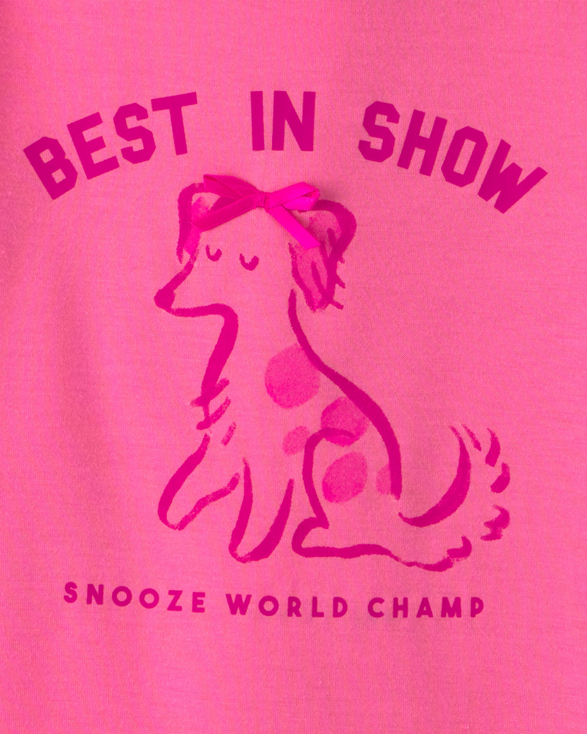 Girls 2-Pack 'Best In Show' Heart Loose Fit Night Gown - Pink - Image 4