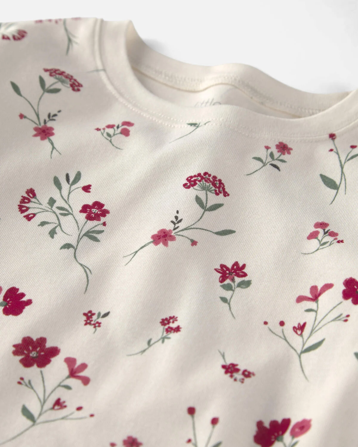 Girls 2-Piece Organic Cotton Pajamas in Rosethorn Hollow - Image 3